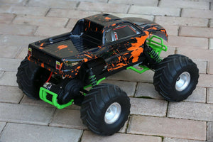 Custom Body Muddy Orange for Traxxas Skully Grave Digger 1/10 Truck Car Shell