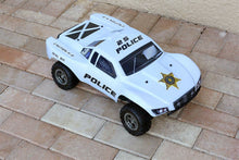 Load image into Gallery viewer, Custom Body Police Sheriff White for ARRMA Senton 4x4 3S / 6S BLX Cover Shell
