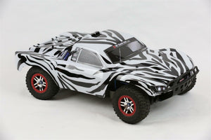 Custom Body Zebra Style for Traxxas 1/10 Slash Truck Car Shell Cover 1:10