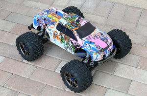 Custom Body Graffiti Pink Pig Style for Traxxas T / E Maxx Shell Cover E-Maxx