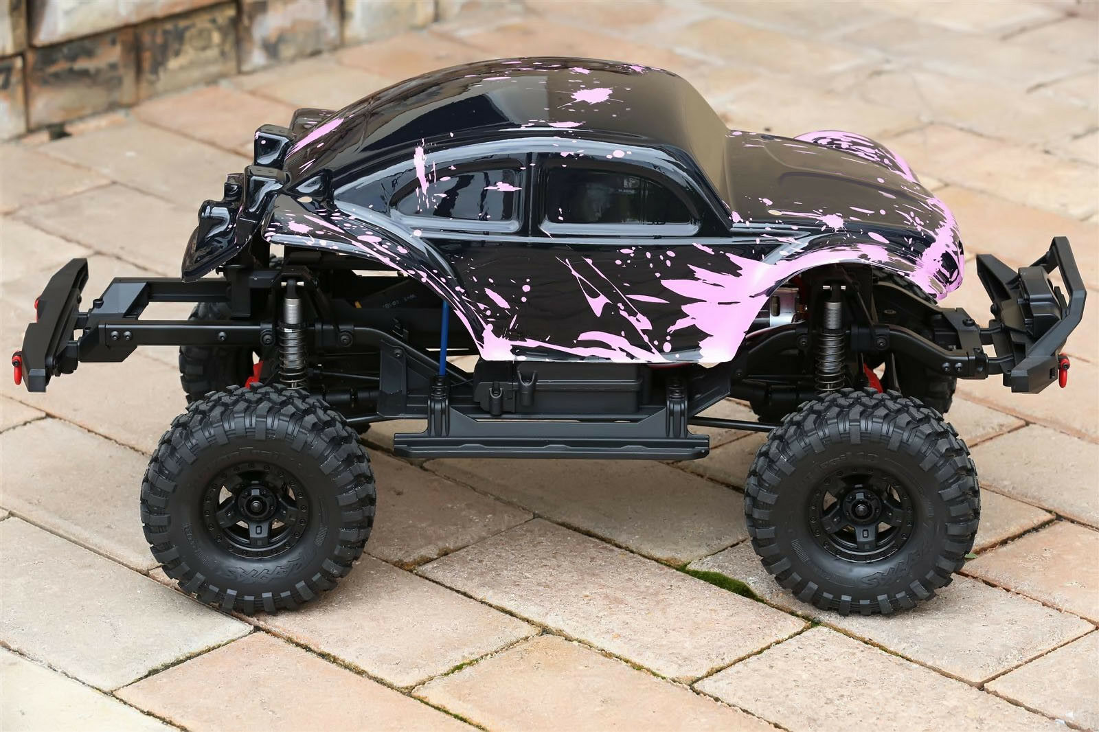 Custom Buggy Body Muddy Pink for Traxxas TRX-4 Trail Crawler Truck Car Shell