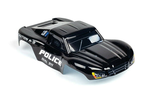 Custom Body Police Sheriff Style for Traxxas 1:16 Slash Mini 7012 1/16 Scale