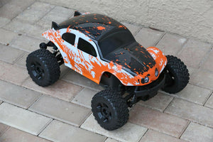 Custom Body Muddy WB Orange Buggy for ARRMA BIGROCK BLX 1/10 MONSTER RC TRUCK