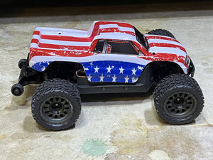 Custom Body American Flag Style for ARRMA VORTEKS 3S BLX 1/10 Stadium Truck