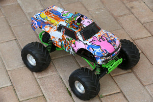 Custom Body Graffiti for Traxxas Skully Grave Digger 1/10 Truck Car Shell