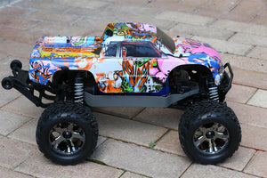 Custom Body Graffiti Pig for Traxxas Stampede 1/10 Truck Car Shell Cover 1:10