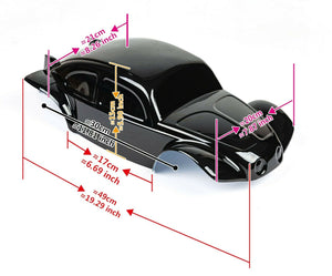 Custom Buggy Clear Body Anti-Virus Theme for ARRMA 1/8 Nero 6S BLX Baja Beetle