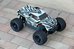 Custom Body Zebra Style for ARRMA GRANITE 4X4 2WD 3S BLX 1/10 Cover Shell