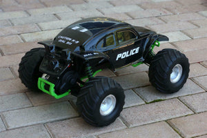 Custom Buggy Body Police Sheriff for Traxxas Skully Grave Digger 1/10 Truck Car