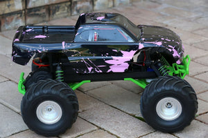 Custom Body Muddy Pink for Traxxas Skully Grave Digger 1/10 Truck Car Shell