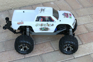 Custom Body Graffiti White for Traxxas Stampede Bigfoot 1/10 Truck Car Shell