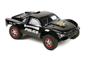 Custom Body Police Car Style for Traxxas 1/10 Slash Truck Shell Cover 1:10