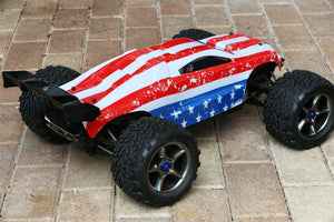 Custom Body American Flag for Traxxas E-Revo 1/10 Truck Car Shell Cover 1:10