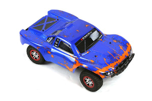 Custom Body Muddy Orange Blue for Traxxas 1/10 Slash Truck Car Shell Cover 1:10