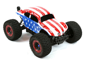 Custom Buggy Body American Flag for 1/8 RC Truck Thunder Tiger MT4 G3 HPI Savage