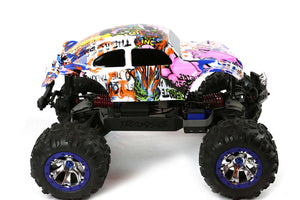 Custom Body Graffiti Pig Green for Traxxas Summit 1/10 Volkswagen Baja Beetle