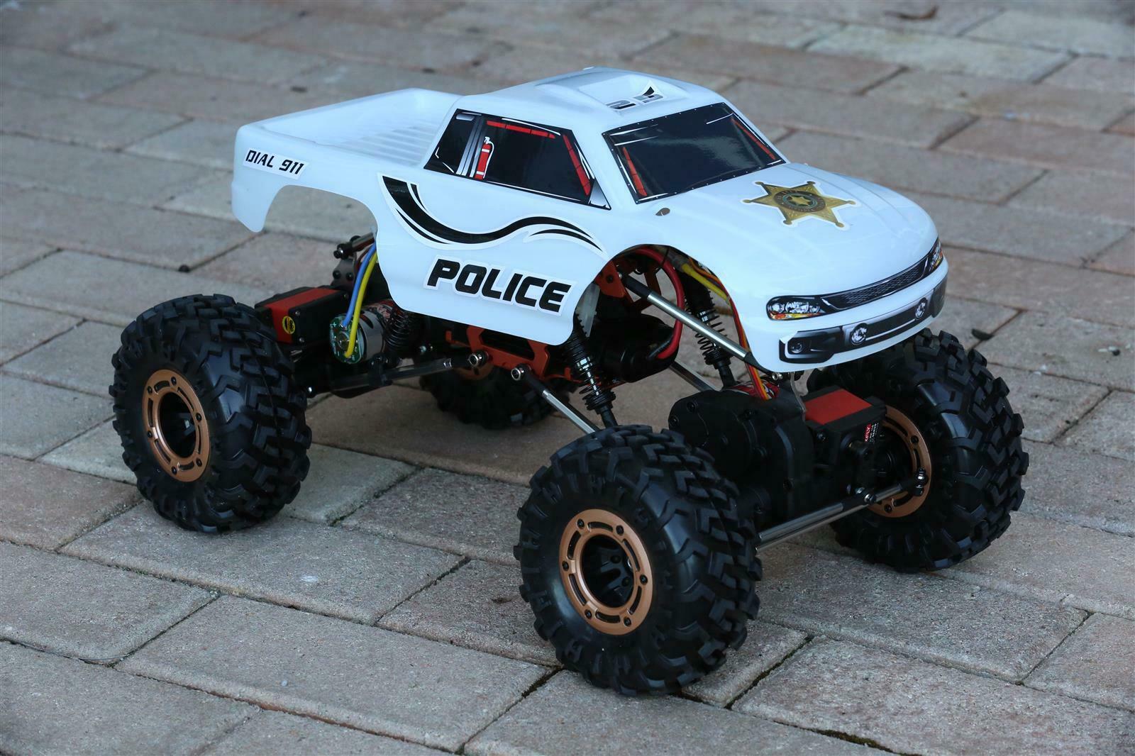 Custom Body Police Sheriff for Redcat Racing Rockslide / Everest 1/10 Crawler