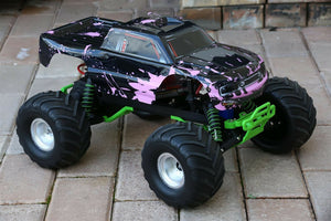 Custom Body Muddy Pink for Traxxas Skully Grave Digger 1/10 Truck Car Shell