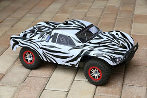 Custom Body Zebra Style for Traxxas Slash 1/10  4x4 VXL 2WD Slayer Shell Cover