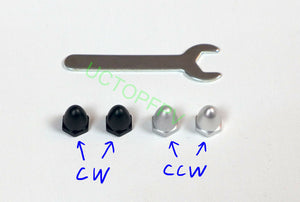 Self-tightening Locking Nuts 4x CW&CCW DJI Phantom 2 Vision+ Carbon Fiber Props