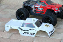 Load image into Gallery viewer, Custom Body Police Sheriff White for ARRMA GRANITE VOLTAGE 1/10 Cover Shell
