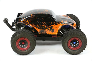 Custom Buggy Body Muddy Orange for 1/8 RC Truck Thunder Tiger MT4 G3 HPI Savage