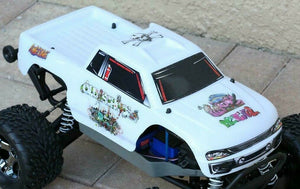 Custom Body Graffiti White for Redcat Volcano 1/10 Truck Car Shell Cover 1:10