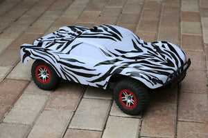 Custom Body Zebra Style for Traxxas 1/10 Slash Shell Cover Truck Car 6811 1:10