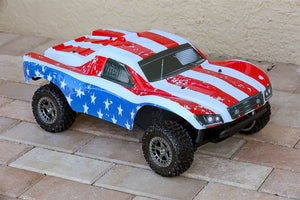 Custom Body America Flag Style for ARRMA Senton 4x4 3S / 6S BLX Cover Shell