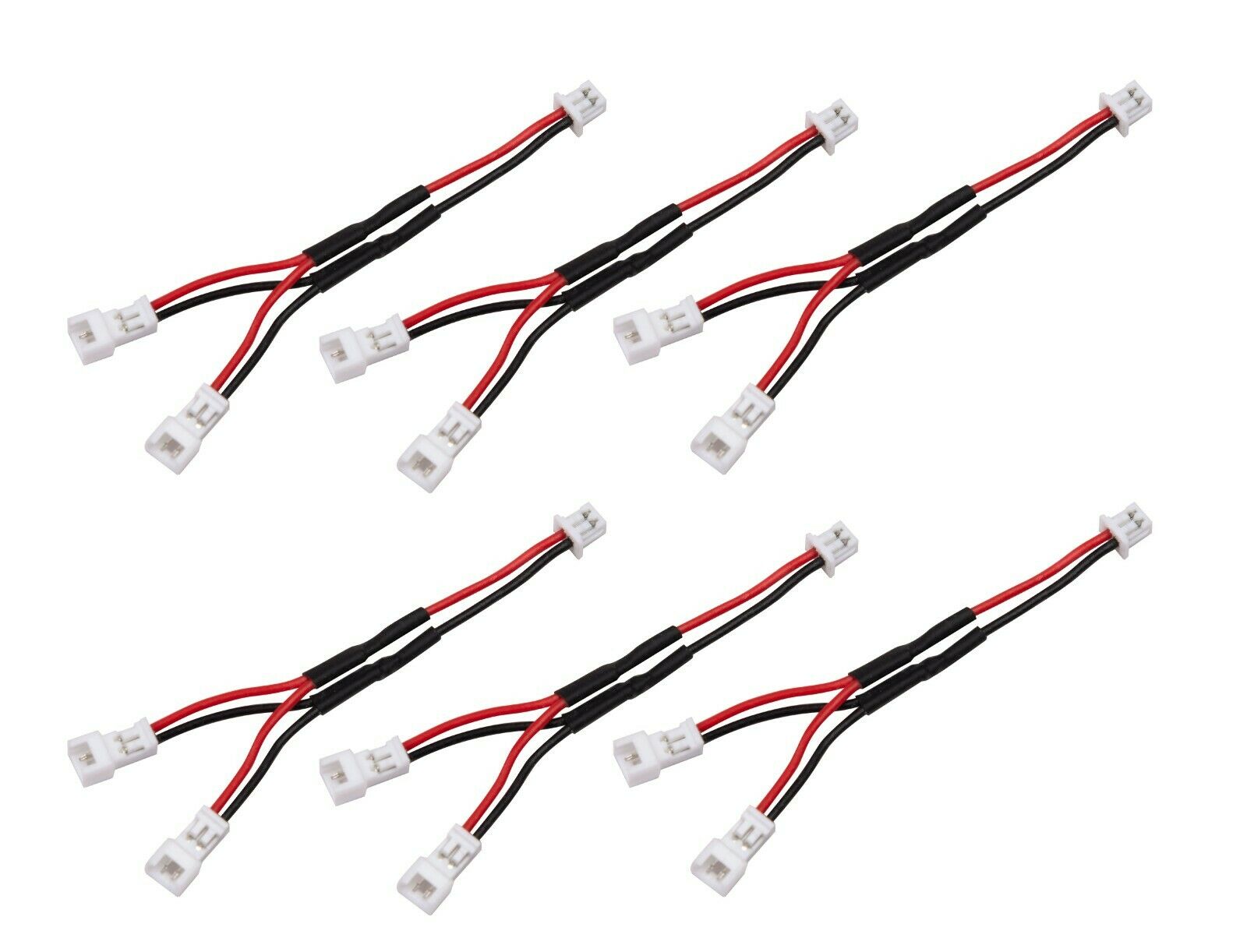 6pk Y splitter cable connector for E-Flite 1s Lipo Battey for Extend Flight Time