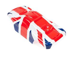 Custom Body England Flag for Traxxas Rustler 2WD 1/10 Truck Car Shell Cover