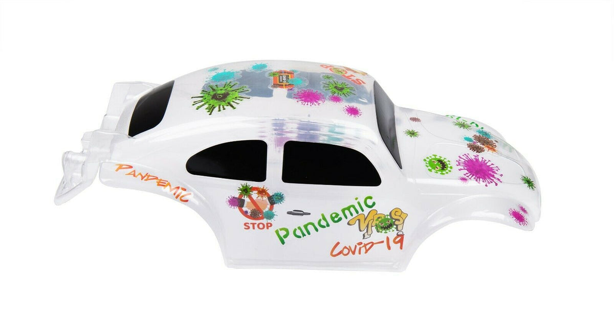 Custom Buggy Clear Body Anti-Virus Theme for HPI Savage Flux HP 1/8 VW ...