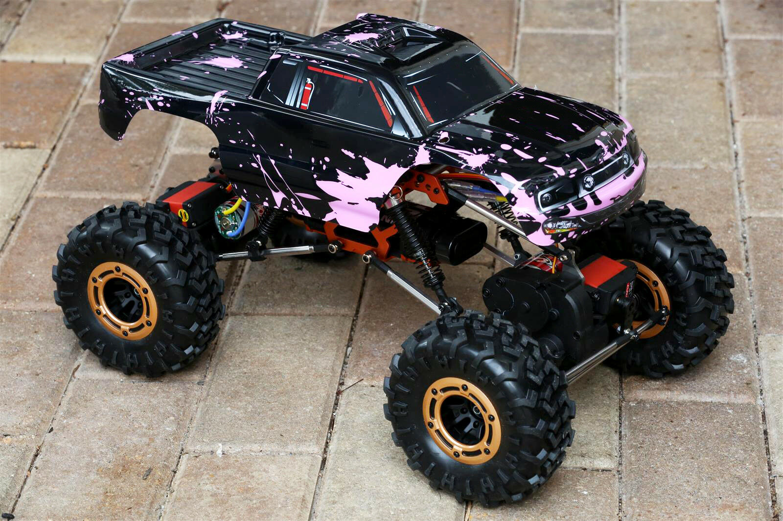 Custom Body Muddy Pink for Redcat Racing Rockslide / Everest 1/10