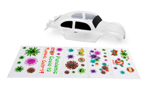 Custom Body Clear Buggy Anti-Virus Theme for ProSC10 1/10  Baja 1:10