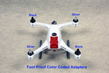 Load image into Gallery viewer, 4x DJI Phantom Props Small Adapter for Blade 350 QX CNC 8mm Parts SelfTightening
