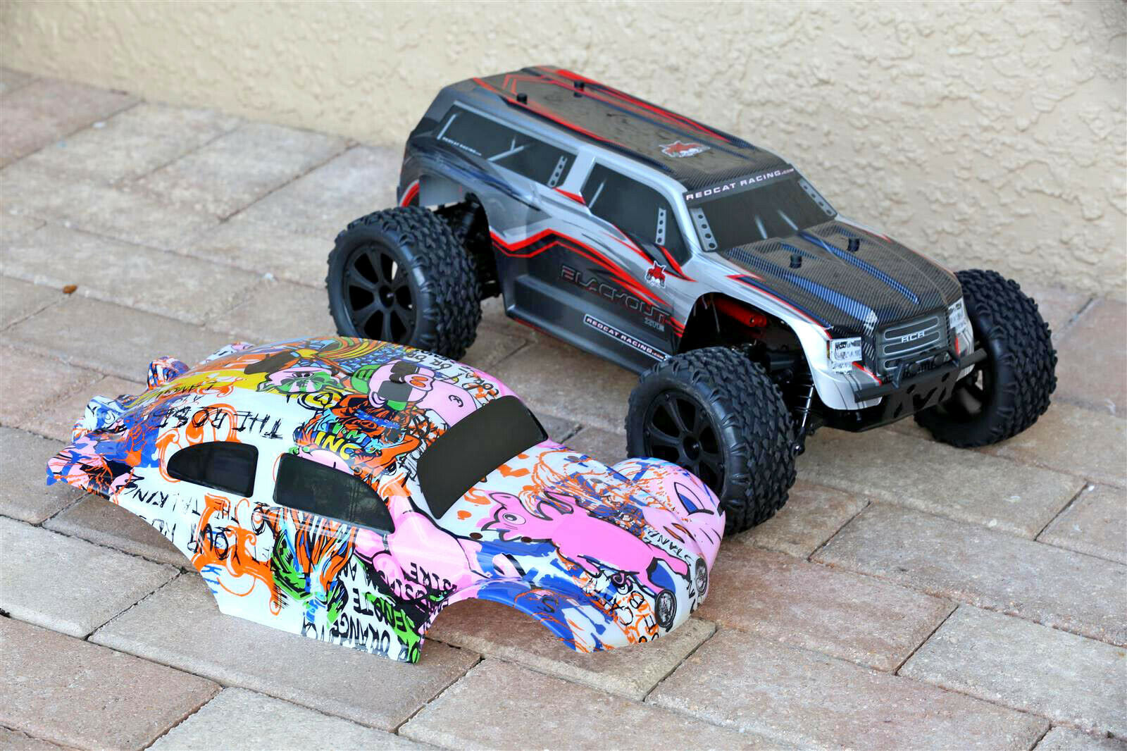 Custom Buggy Body Graffiti Pig for Redcat Racing Blackout XTE 1/10 Crawler