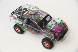 Custom Body Clear Anti-Virus Theme for Traxxas 1/10 Slash Truck Shell Cover 1:10