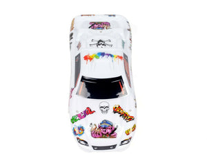 Custom Body Graffiti White for Traxxas Rustler 2WD 1/10 Truck Car Shell Cover