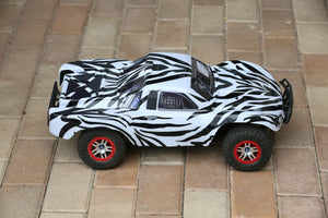 Custom Body Zebra Style for ProSC10 1/10  4x4 VXL 2WD Slayer Shell Cover