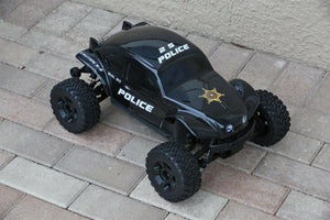 Custom Body Police Sheriff Buggy for ARRMA BIGROCK BLX 1/10 MONSTER RC TRUCK