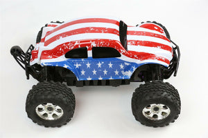 Custom Buggy Body American Flag for HPI Savage Flux HP 1/8 VW Baja Beetle Shell