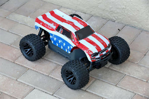 Custom Body USA Flag Style for ARRMA GRANITE 4X4 2WD 3S BLX 1/10 Cover Shell