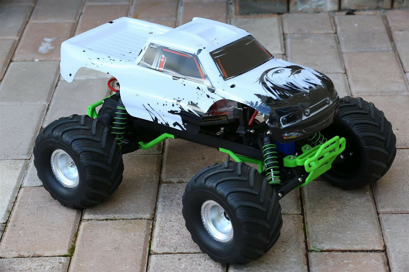 Custom Body Eagle Style for Traxxas Skully Grave Digger 1/10 Truck Car Shell