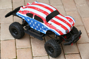 Custom Buggy Body American Flag for Traxxas TRX-4 Trail Crawler Truck Car Shell