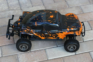 MOD REQUIRED READ! Custom Buggy Body Orange Splash Beetle Bug for ARRMA Senton