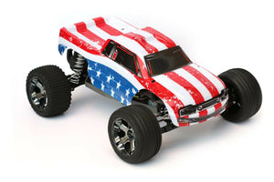 Custom Body American Flag for Traxxas Rustler 2WD 1/10 Truck Car Shell Cover