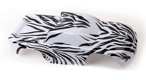 Custom Body Zebra Style for Traxxas Bigfoot / Stampede 1/10 Truck 3660 3619 3658