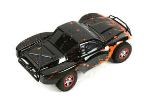 Custom Body Muddy Orange Black for Traxxas 1/10 Slash Truck Car Shell Cover 1:10