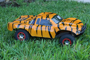 Custom Body Tiger Style for Traxxas Slash 1/10 4x4 VXL 2WD Slayer Shell Cover