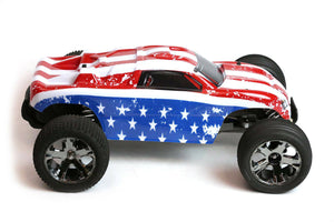 Custom Body American Flag for Traxxas Rustler 2WD 1/10 Truck Car Shell Cover